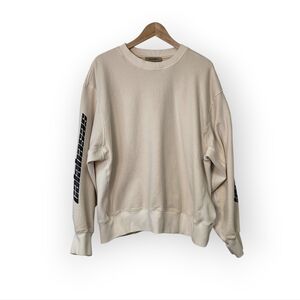YEEZY Season 4 Calabasas Ivory Crewneck Sweatshirt Large